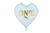Sky Blue One Heart Foil Balloon
