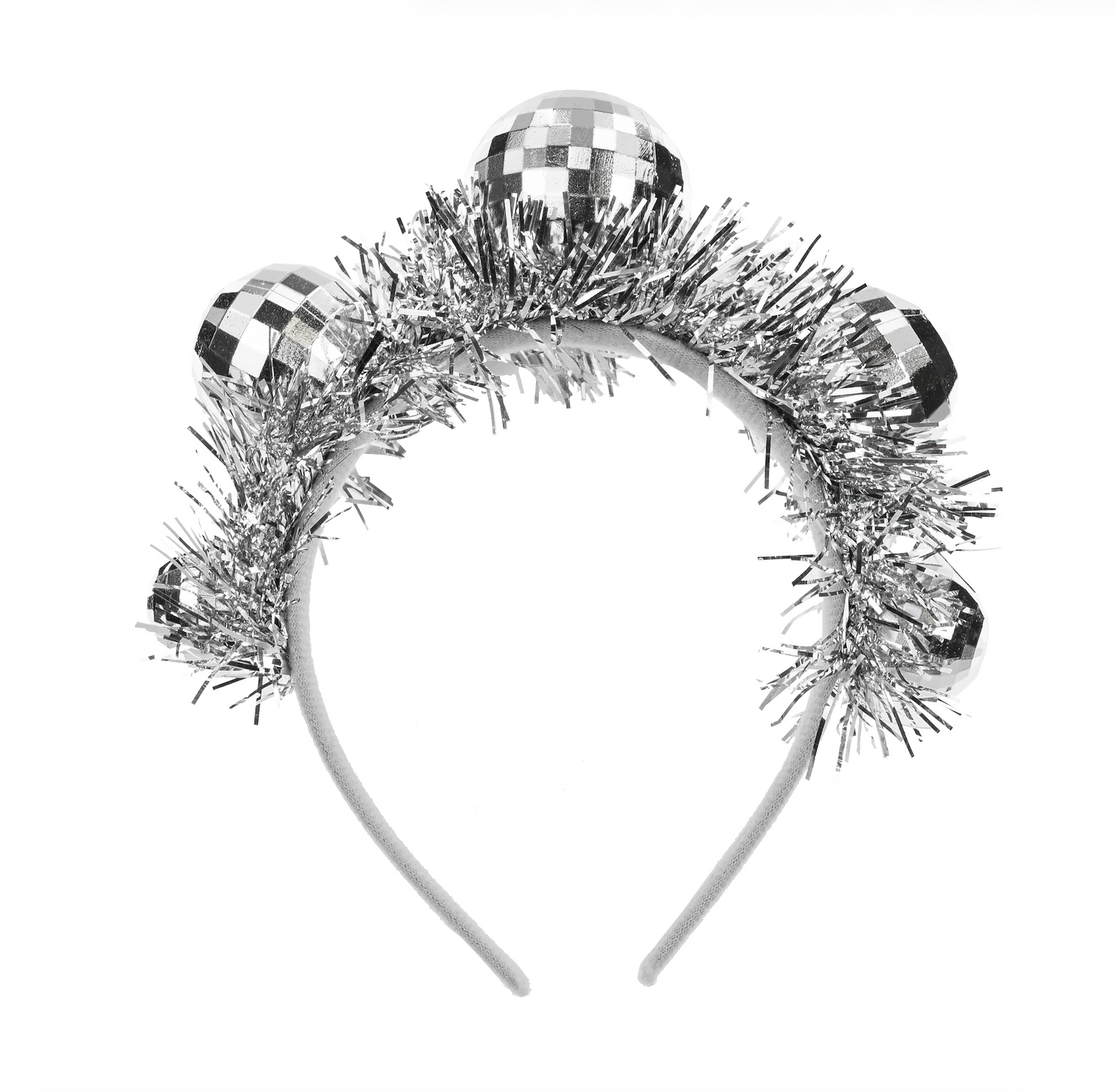 Silver Disco Ball Headband