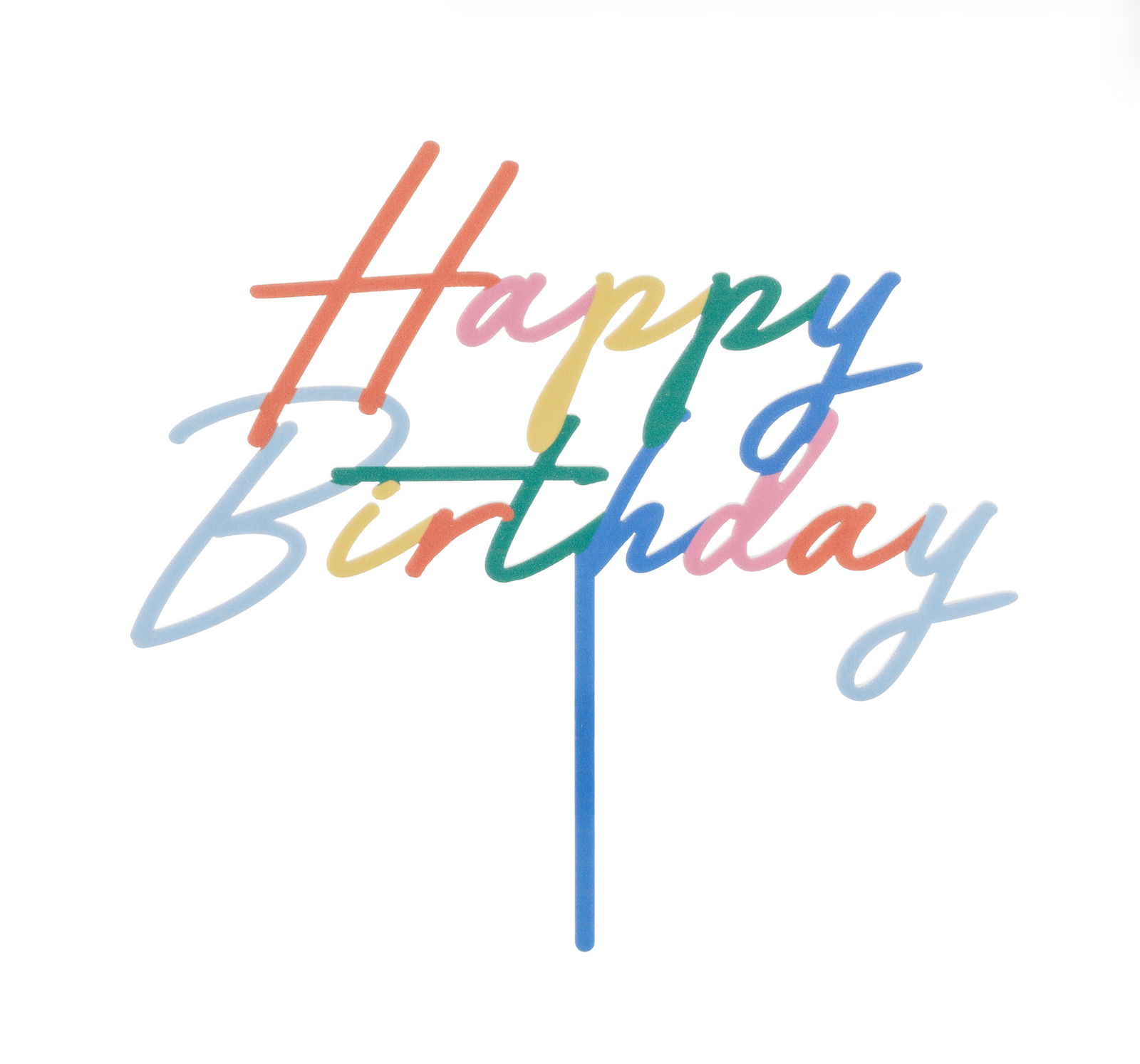 Happy Birthday Acrylic Cake Topper