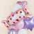 Candy Heart Foil Balloons Set
