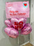 Love Letter Heart Foil Balloons