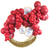 Red & Gold Tinsel Balloon Garland