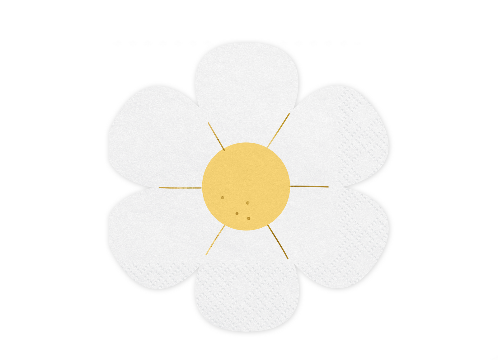 White Daisy Lunch Napkins