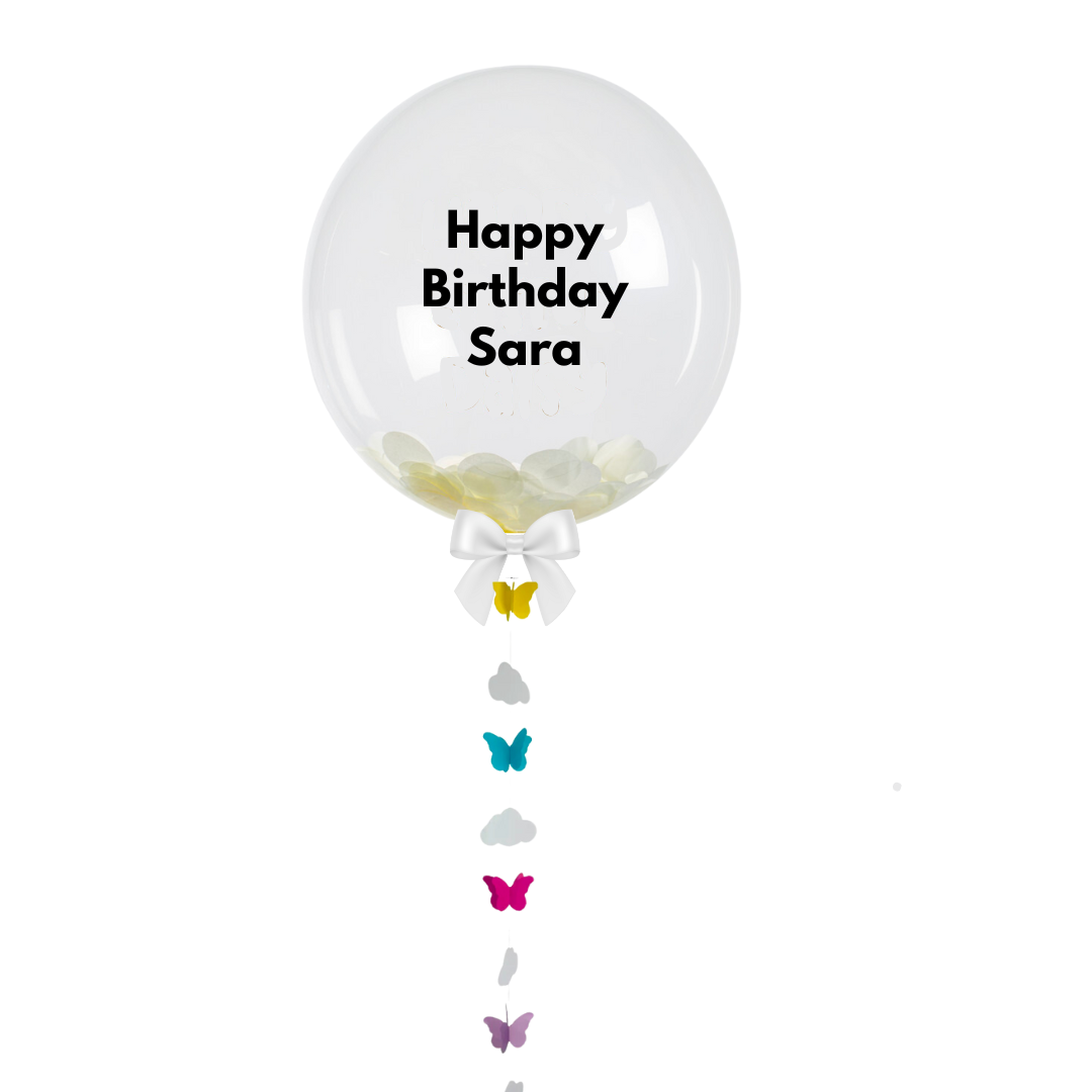 Custom Butterfly Bubble Balloon