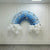 Blue Rainbow Balloon Arch