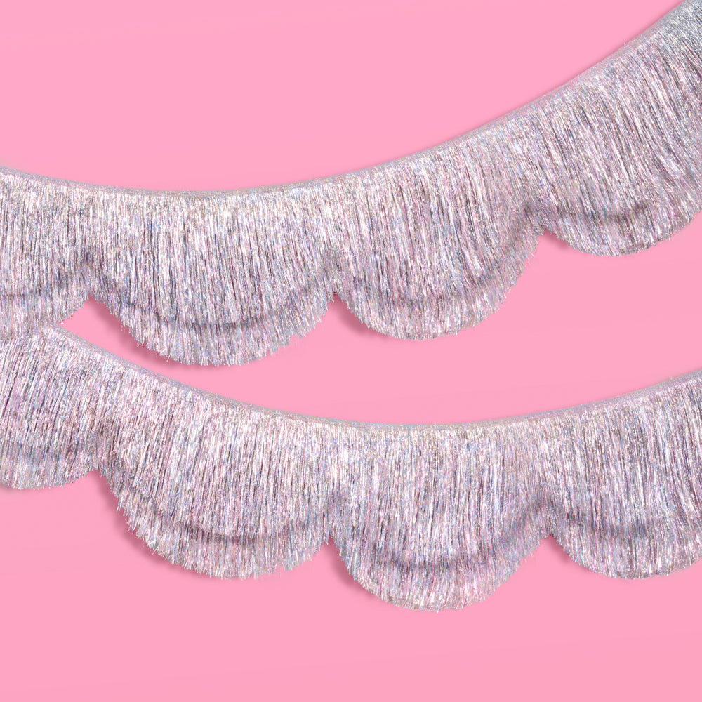 Shimmer Scallop Fringe Banner