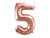 Metallic Rose Gold Foil Balloon Number