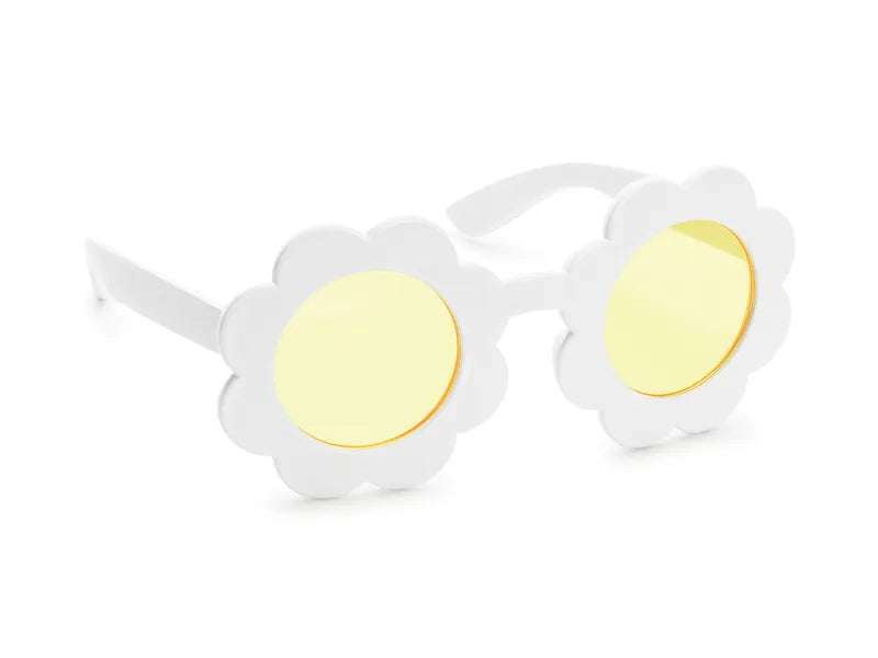 White Daisy Flower Sunglasses