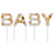 Pressed Flower Baby Shower Cake Topper