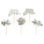 Floral Team Bride Hen Party Cupcake Toppers