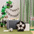 Black and White Football Balloon Tails