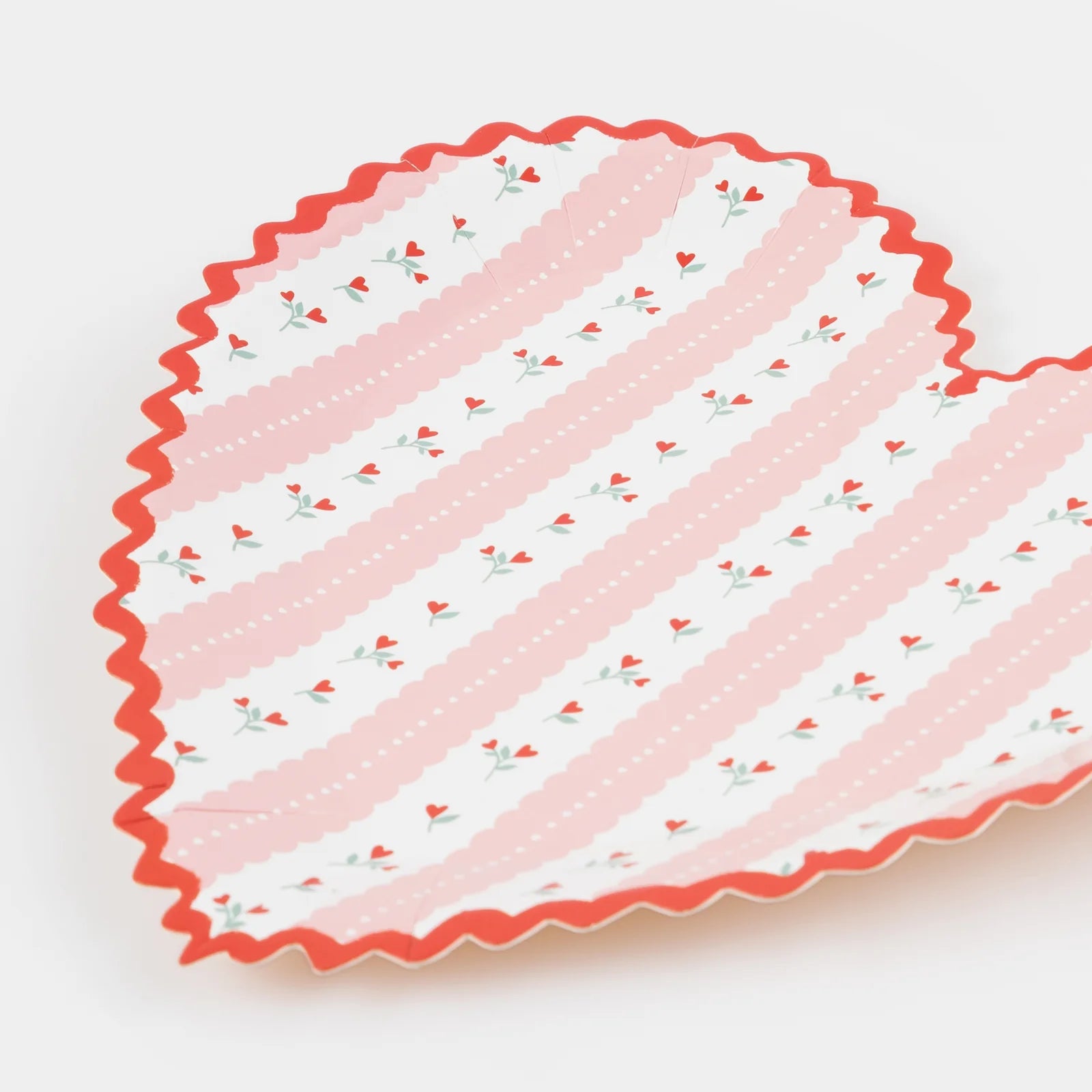 Vintage Rose Heart Plates by Meri Meri