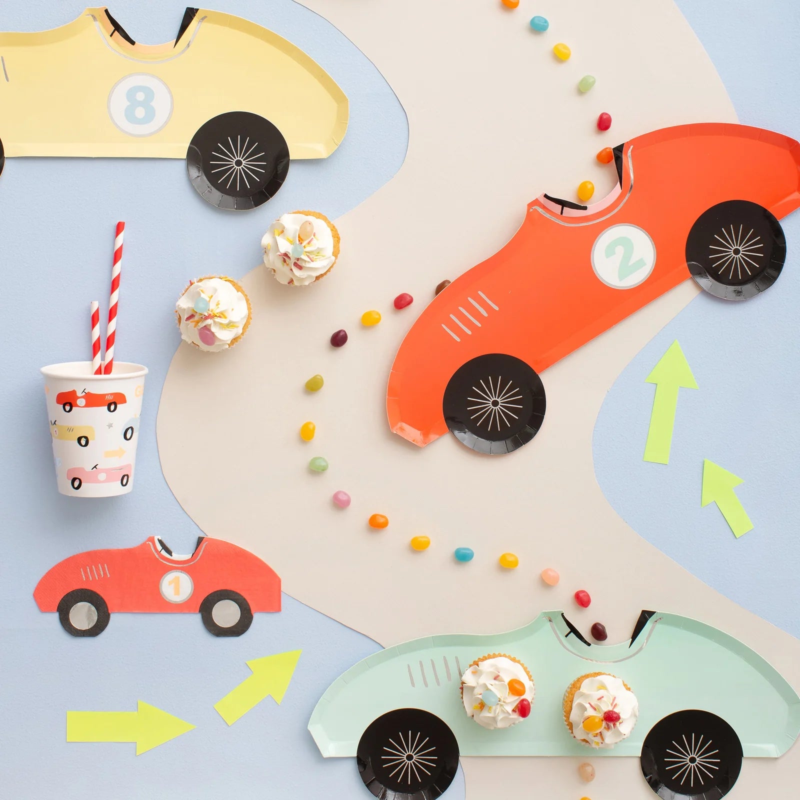 Race Car Plates by Meri Meri