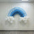 Blue Rainbow Balloon Arch