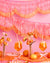 Pink Orange Scallop Fringe Banner