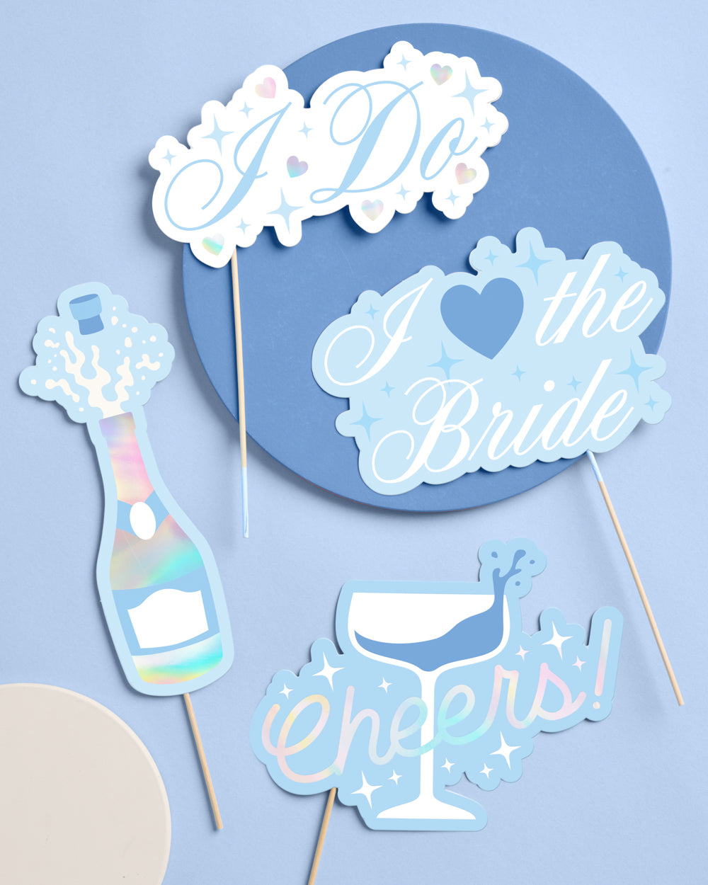 Something Blue Bridal Props