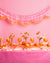 Pink Orange Scallop Fringe Banner