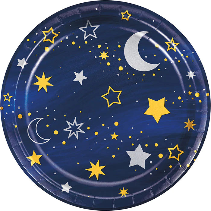 Starry Night Luncheon Plates