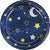 Starry Night Luncheon Plates