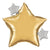 Starry Night Star Shaped Metallic Balloon