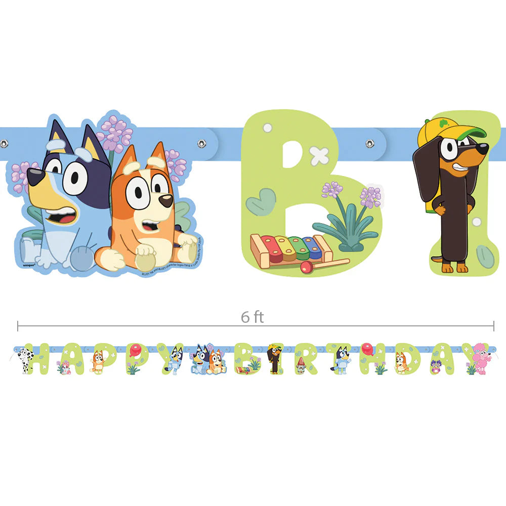 Bluey Happy Birthday Jointed Banner