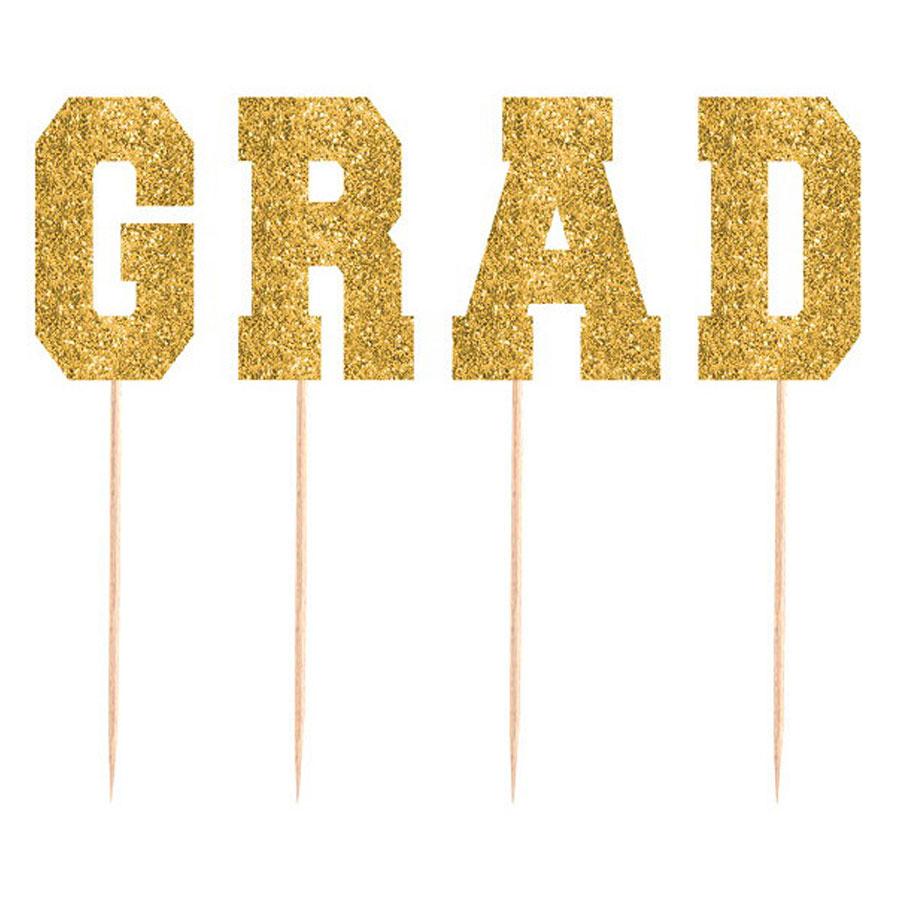 Glitter Gold Grad Party Picks