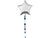 Blue & Gold Circles Balloon Tail