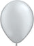 Silver Latex Balloons 16” 