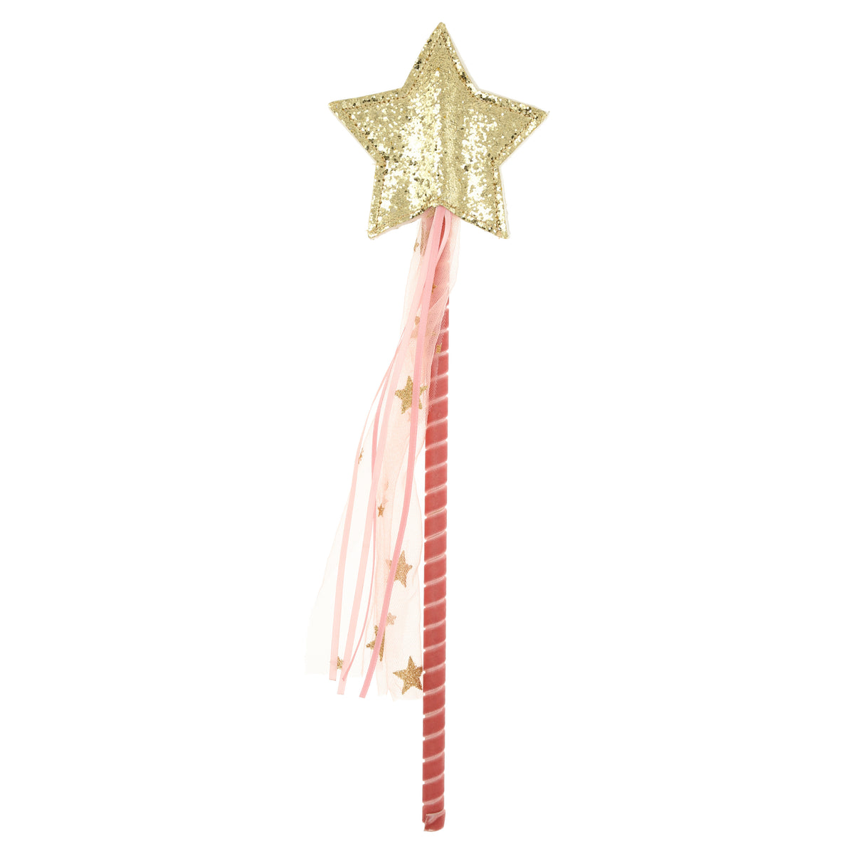 Pink Star Tulle Wand