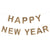 Gold Glitter Happy New Year Garland Meri Meri