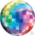 Rainbow Orbz Disco Ball Balloon