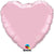 18" Pearl Pink Heart Foil Balloon