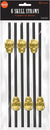 Reusable Skull Plastic Straws