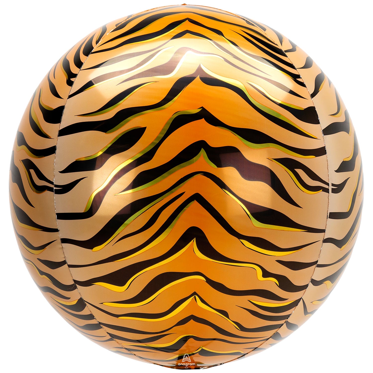 Tiger Print Orb Foil Balloon