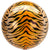 Tiger Print Orb Foil Balloon