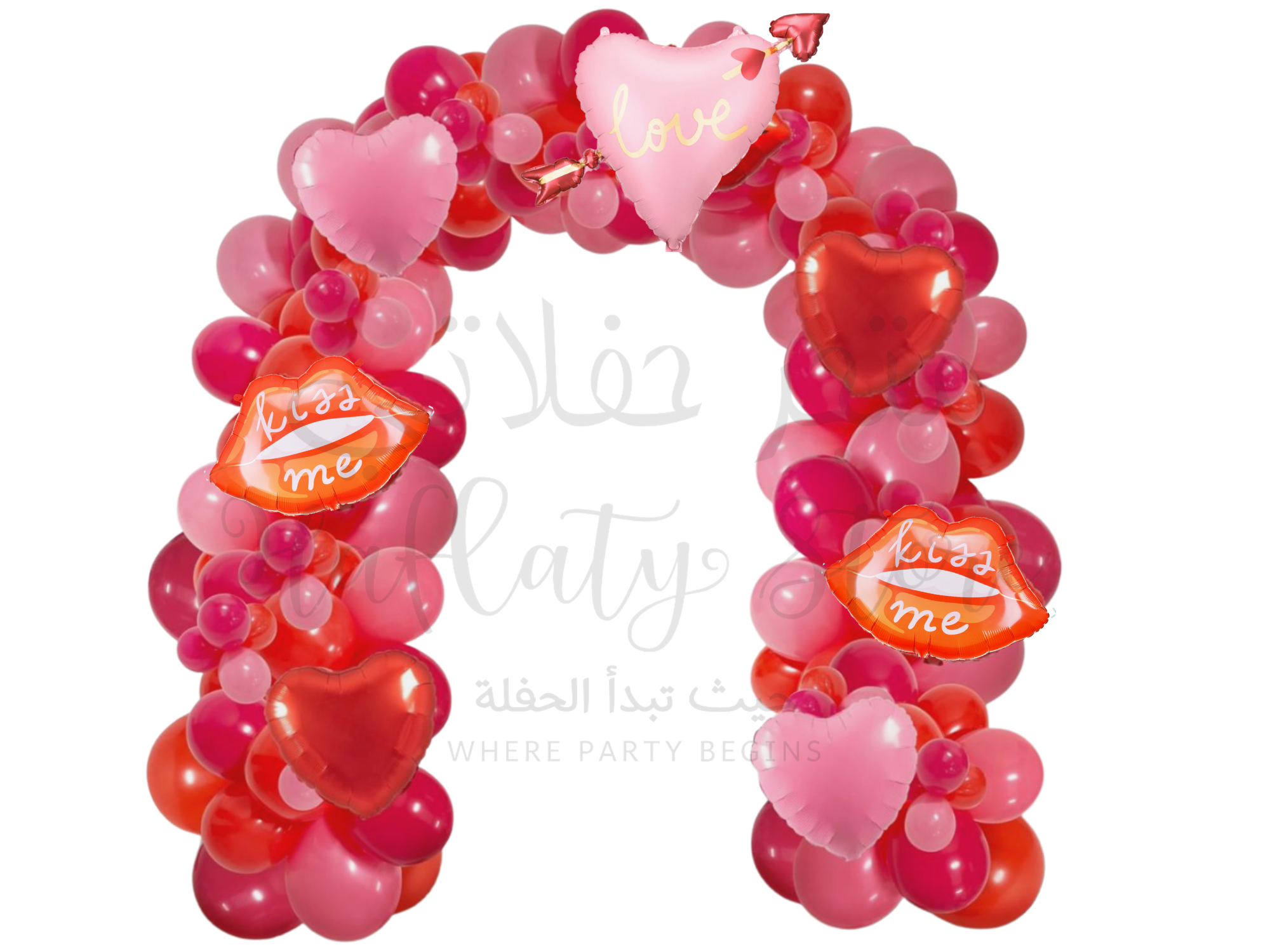 Valentines Balloon Arch