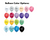 Double Layered Blue & Silver Iridescent Confetti Balloons