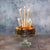 Metallic Star Mix Candles Gold with Holders