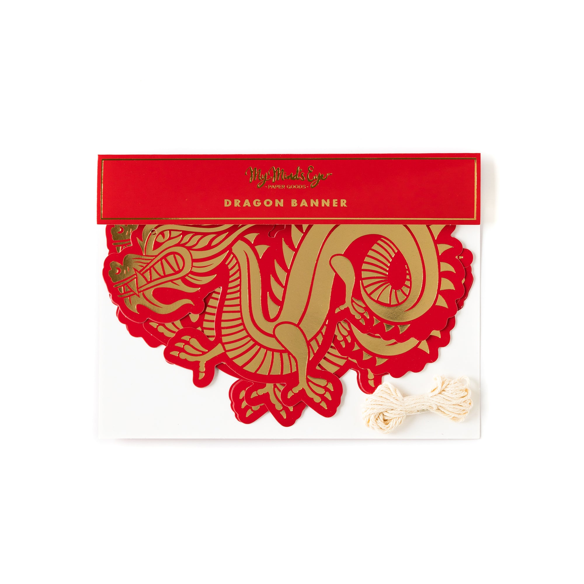 Red & Gold Dragon Banner 