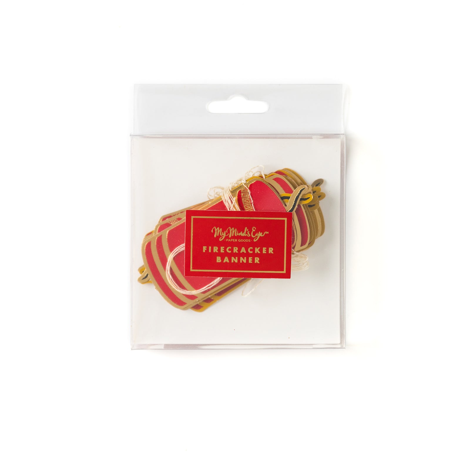 Red & Gold Firecracker Banner