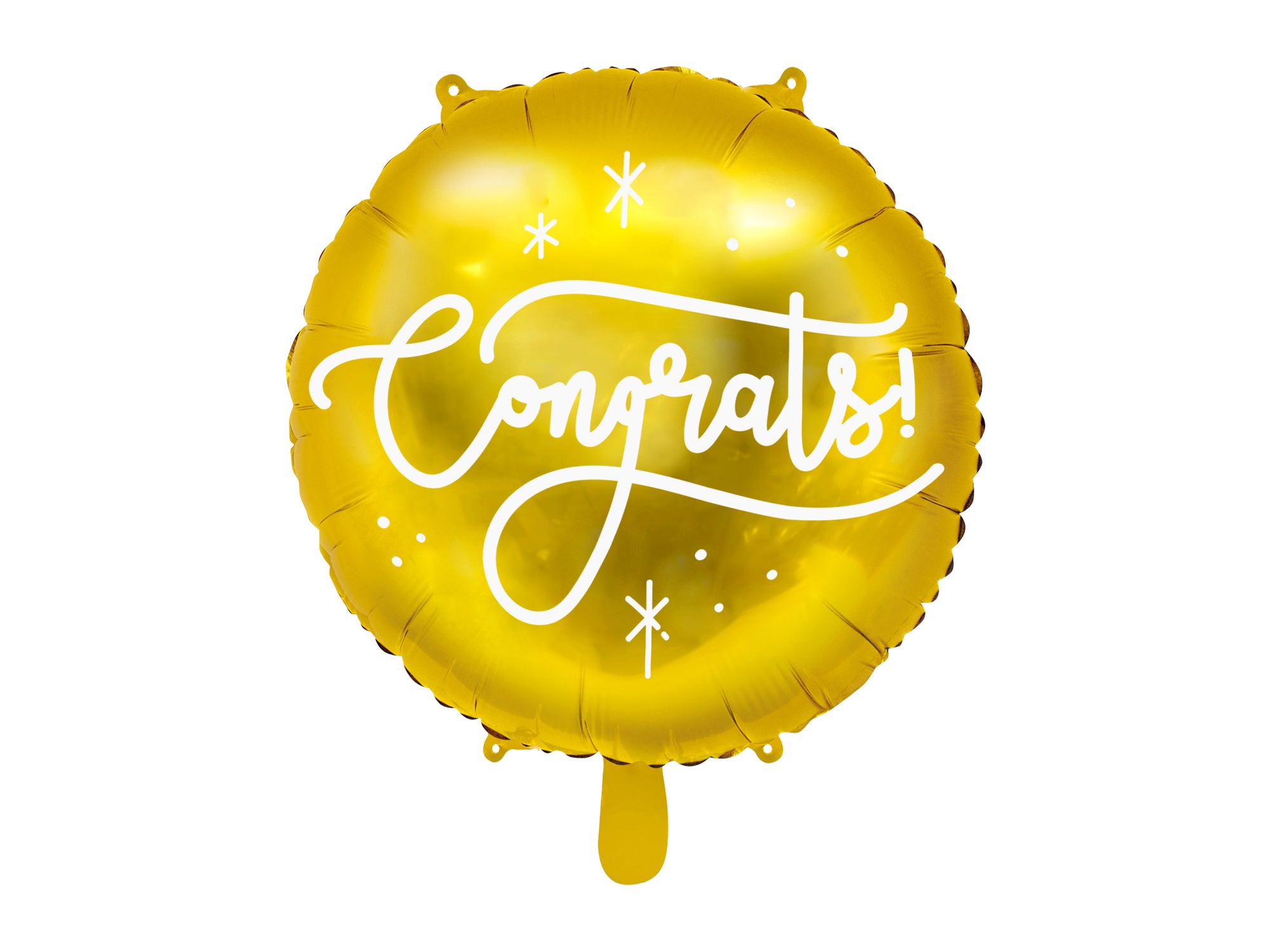 Congrats Glossy Gold Foil Balloon