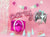 Dark Pink Cube Foil Balloon