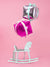 Dark Pink Cube Foil Balloon