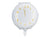 White Countdown Clock Foil Balloon