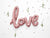 Rose Gold Love Letter Balloon