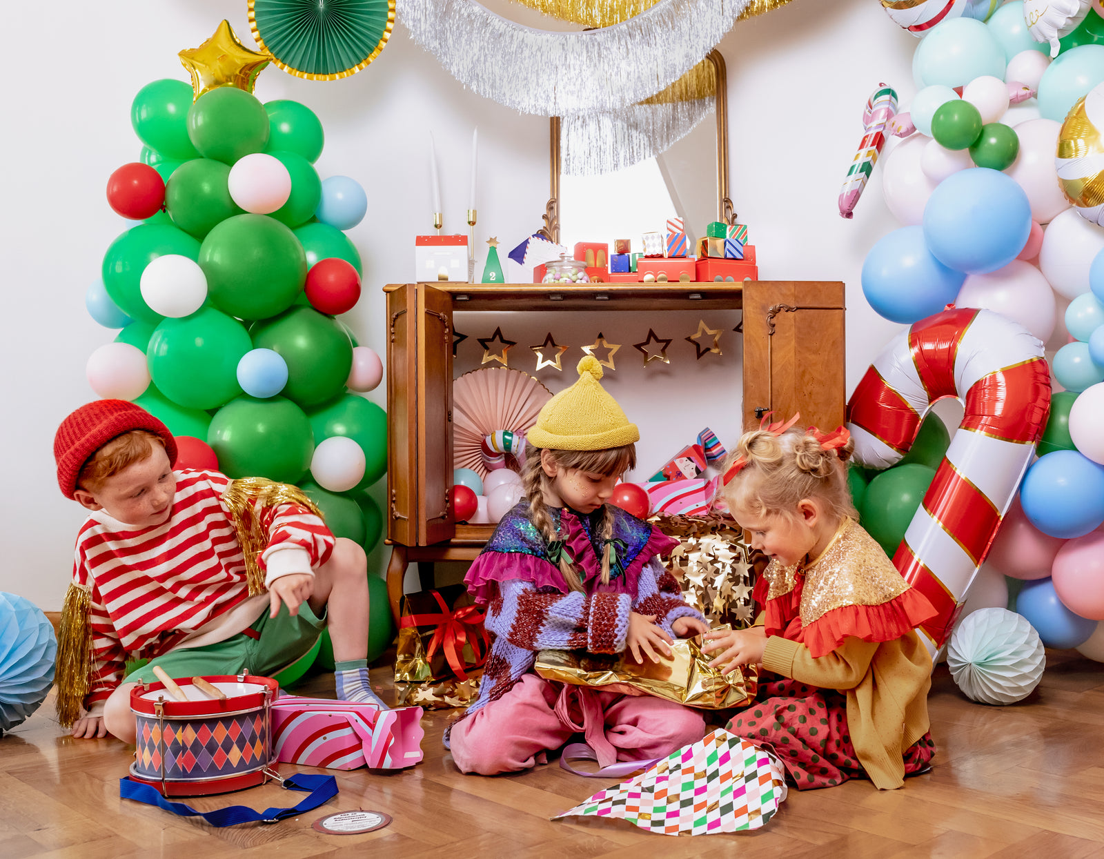 Multicolor Candy Cane Balloon