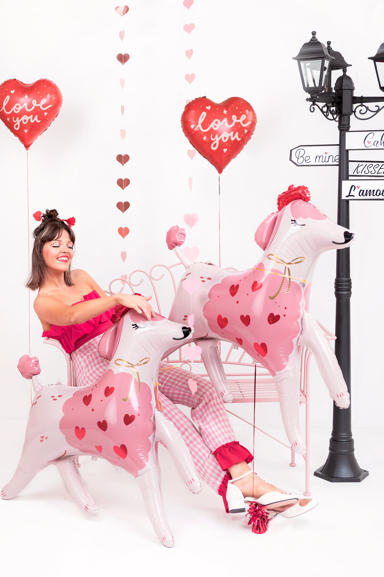 Love You Heart Foil Balloon