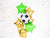 Football Party Helium Orb Balloon
