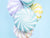 Light Blue Swirly Lollipop Foil Balloon