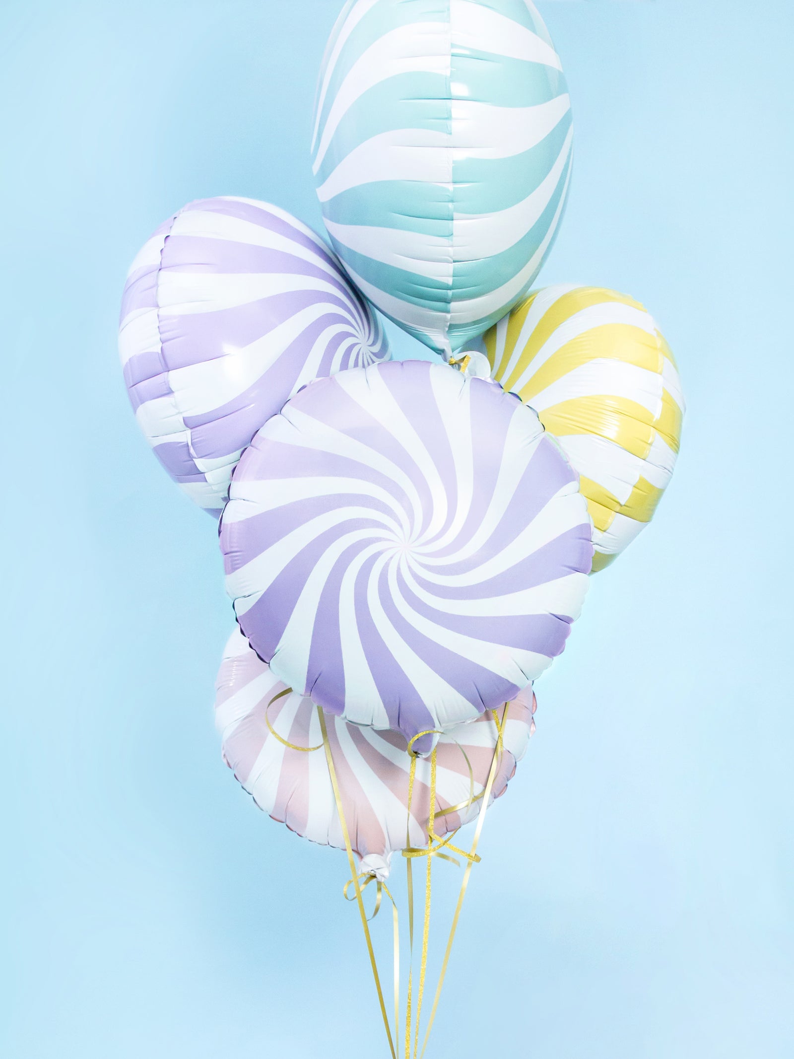 Lights Lilac Swirly Lollipop Foil Balloon